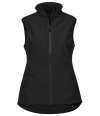 T9523 9523 Tee Jays Ladies Performance Soft Shell Bodywarmer Black colour image